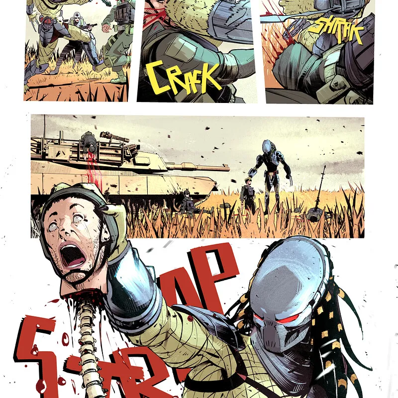 Predator Comic Page